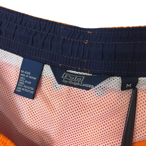 Polo Ralph Lauren Swim Trunks Men’s Medium Orange - Picture 3 of 7